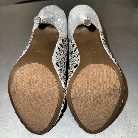 Rhinestone open toe booties - Picture 4 of 4